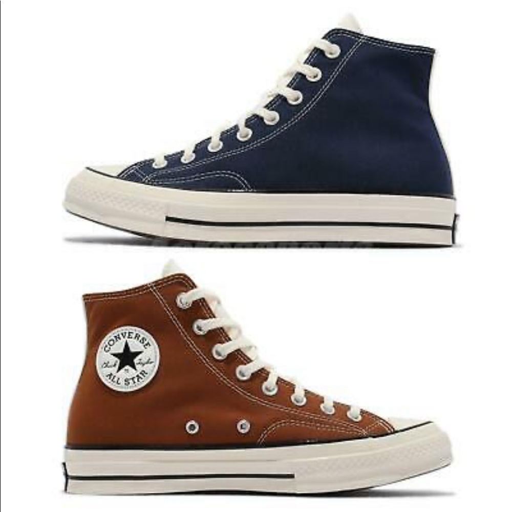 Converse chuck 70 hi blue brown beige men unisex casual lifestyle shoes